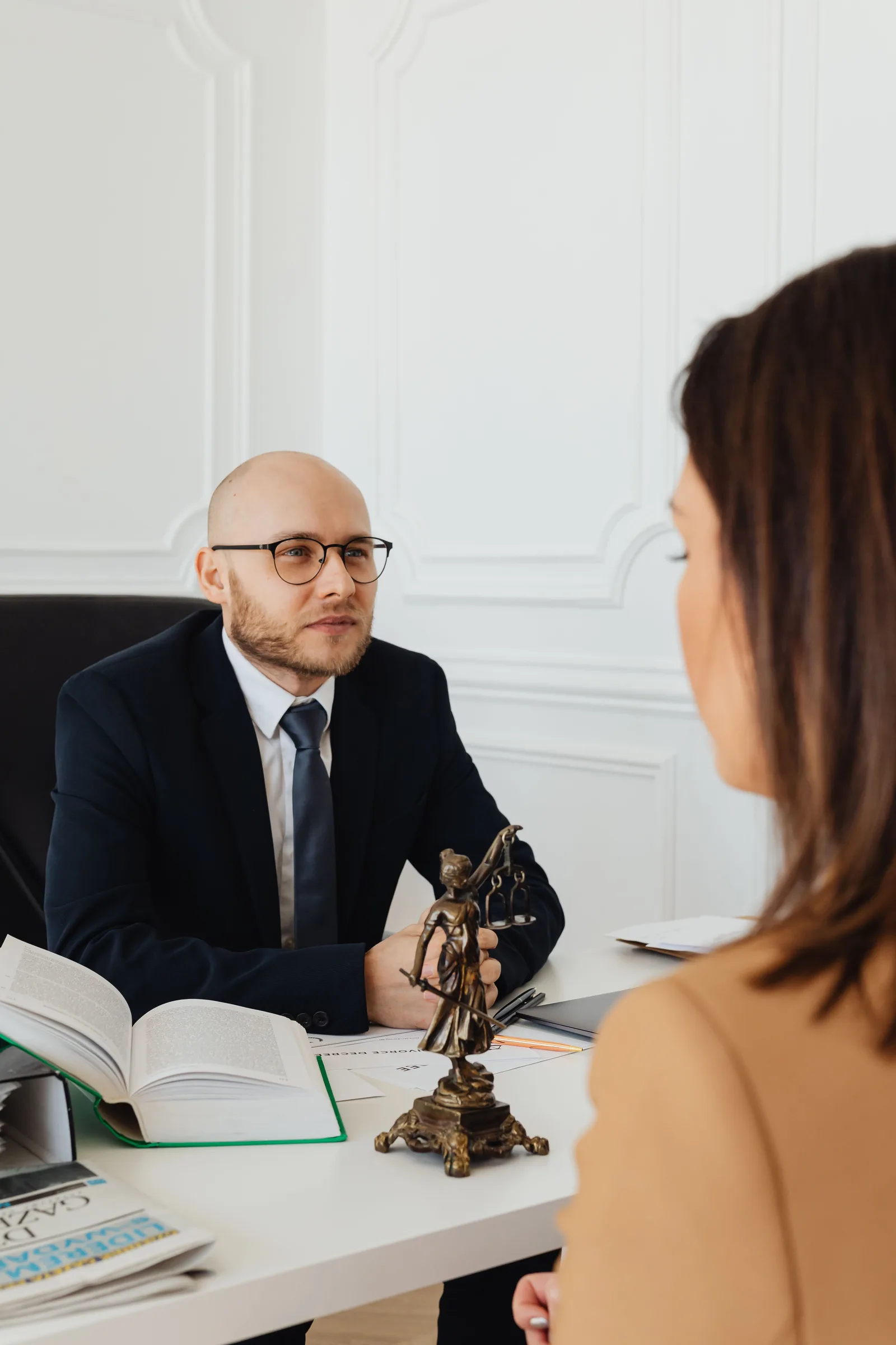 A quiet setting for a confidential case conversation